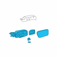 OEM Mercury Milan Mirror Assembly Diagram - BE5Z-17683-BA