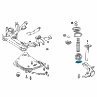 OEM 2004 BMW X3 Lower Spring Pad Diagram - 31-30-3-411-795