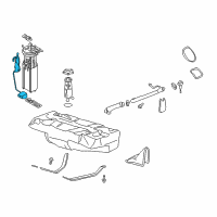 OEM 2000 Cadillac DeVille Fuel Tank Meter/Pump SENSOR KIT Diagram - 88963638