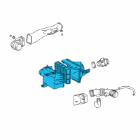 OEM Toyota Air Cleaner Assembly Diagram - 17700-07041