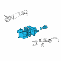 OEM Toyota Air Inlet Assembly Diagram - 22020-07051