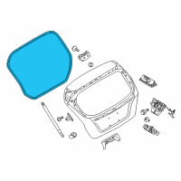 OEM 2011 Ford Fiesta Weatherstrip Diagram - BE8Z-5843720-A