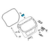 OEM 2019 Ford Fiesta Hinge Diagram - 8A6Z-5842900-A