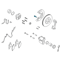 OEM 2011 Ford Transit Connect Caliper Support Bolt Diagram - -W700672-S442