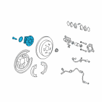 OEM Acura Bearing Assembly, Rear Hub Unit Diagram - 42200-STK-951