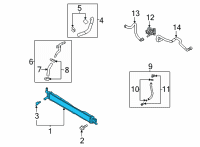 OEM 2021 Hyundai Sonata Radiator Assembly-Inverter Diagram - 253E0-L5000