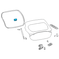 OEM Infiniti Hinge Assy-Back Door Diagram - 90400-EY10A