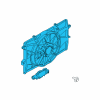 OEM 2013 Ford Taurus Fan Assembly Diagram - DG1Z-8C607-K