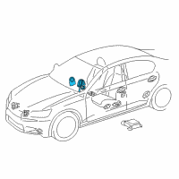 OEM 2016 Lexus IS350 Spiral Cable Sub-Assembly With Sensor Diagram - 84307-30120