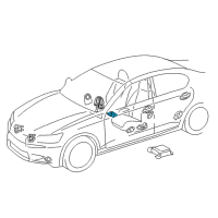 OEM 2016 Lexus GS350 Computer, Occupant Detection Diagram - 89952-30023