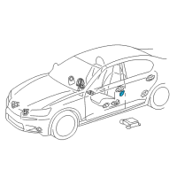 OEM 2015 Lexus GS450h Sensor, Side Air Bag Diagram - 89831-68030