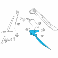 OEM BMW X6 Cover, Column D, Left Diagram - 51-43-7-897-787