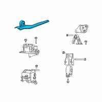 OEM 2008 Jeep Patriot Support-Engine Mount Diagram - 5105290AC