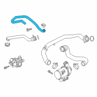 OEM 2014 BMW X3 Thermostat Inlet Water Hose Diagram - 11-53-7-601-941