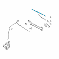 OEM 2012 Lincoln MKZ Wiper Blade Diagram - 6E5Z-17528-AB