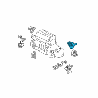 OEM 2004 Honda Element Bracket, RR. Engine Mounting Diagram - 50827-S9B-980