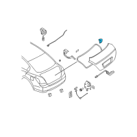 OEM 2007 Nissan Altima Trunk Lock Assembly Diagram - 84630-JA00A