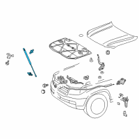 OEM 2017 Toyota Land Cruiser Support Cylinder Diagram - 53440-0W340