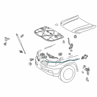 OEM 2018 Toyota Land Cruiser Release Cable Diagram - 53630-60210