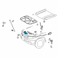 OEM 2020 Lexus LX570 Hood Lock Assembly Diagram - 53510-60390