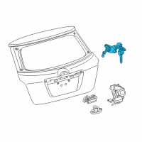 OEM 2011 Toyota Matrix Cylinder & Keys Diagram - 69055-02150