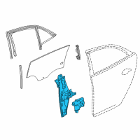 OEM Buick LaCrosse Window Regulator Diagram - 22836743