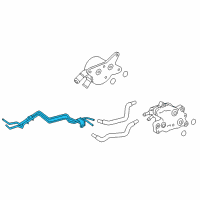 OEM 2016 Toyota Tundra Cooler Pipe Diagram - 32907-0C020