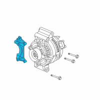 OEM 2007 Chevrolet Cobalt Bracket, Generator Adjust Diagram - 12584365