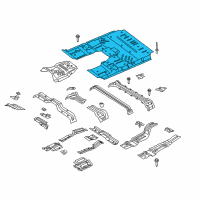 OEM 2021 Lincoln Navigator Front Floor Pan Diagram - JL1Z-7811135-A