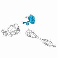 OEM Lexus Cover Sub-Assembly, Differential Diagram - 41108-53021