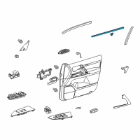 OEM Lexus LX570 WEATHERSTRIP, Front Door Diagram - 68172-60060