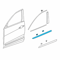 OEM Acura Garnish, Front (Berlina Black) Diagram - 72312-TJB-A11ZA