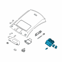 OEM Nissan Maxima Lamp Assembly Map Diagram - 26430-9DG0A