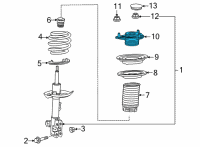 OEM Lexus NX450h+ SUPPORT SUB-ASSY, FR Diagram - 48609-42080