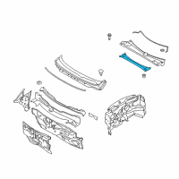 OEM 2010 Nissan Murano Insulator-Cowl Top Diagram - 66891-1AA0A