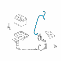 OEM 2009 Mercury Mariner Negative Cable Diagram - 8M6Z-14301-AA