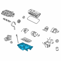 OEM 2007 Honda Pilot Pan, Oil Diagram - 11200-RDJ-A00