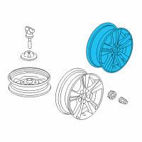 OEM 2013 Acura ILX Disk, Aluminum Wheel (16X6 1/2J) (TPMS) (Enkei) Diagram - 42700-TX6-A81