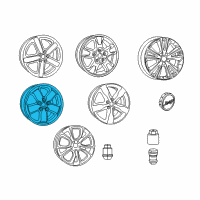 OEM Jeep Grand Cherokee Wheel-Aluminum Diagram - 1RV66GSAAB