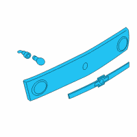 OEM Chevrolet Cavalier Applique Asm, Rear Compartment Lid (W/ Back Up Lamp) Diagram - 89024396