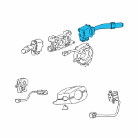 OEM 2002 Toyota Solara Wiper Switch Diagram - 84652-06020