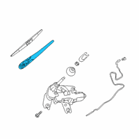 OEM 2019 Infiniti QX50 Rear Window Wiper Arm Assembly Diagram - 28781-5AA0A