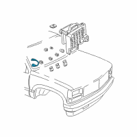 OEM 1993 GMC K1500 Fuel Pump Cycle Control Module Assembly Diagram - 10052973