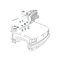 OEM Chevrolet C1500 Suburban AC Relay Diagram - 19118886
