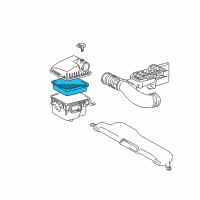 OEM 2006 Lexus LS430 Air Cleaner Filter Element Sub-Assembly Diagram - 17801-50030