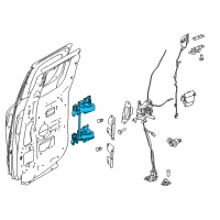 OEM 2018 Nissan Titan XD Hinge Assy-Rear Door Diagram - 82400-EZ10D