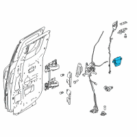 OEM 2008 Nissan Titan Rear Door Inside Handle Assembly, Right Diagram - 82670-ZR01A