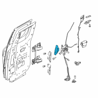 OEM 2008 Nissan Titan Rear Outside Door Handle Assembly, Right Diagram - 82606-EZ10A