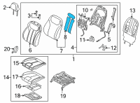 OEM 2021 Hyundai Santa Fe HEATER-FRONT SEAT BACK Diagram - 88370-S1000