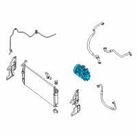 OEM 2017 Nissan Altima Compressor Assy-Cooler Diagram - 92600-3NT4C